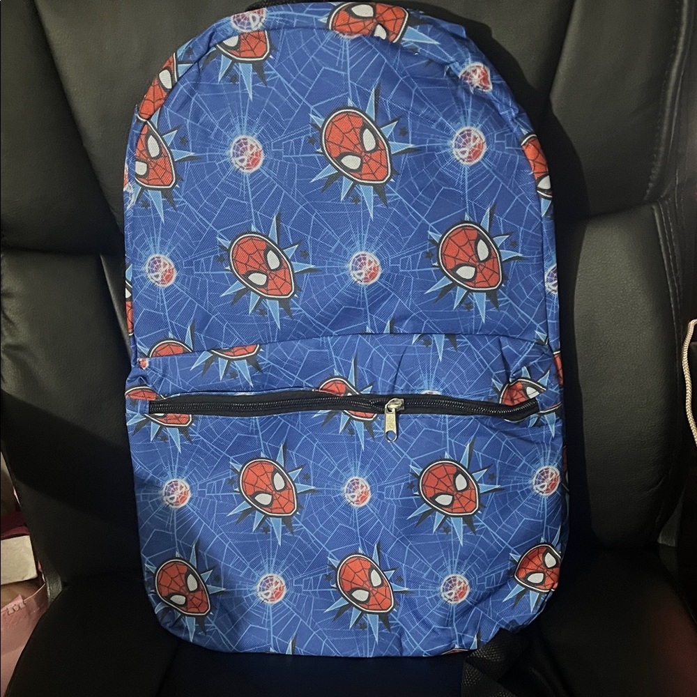 Marvel Blue Backpack with Spider Design